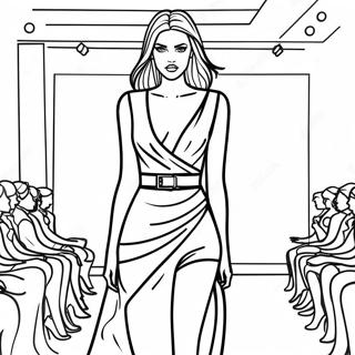 Top Model Coloring Pages