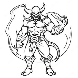 Fiery Diablo Character Coloring Page 56403-45429