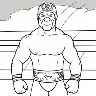 Aew Wrestler In Action Coloring Page 56413-45438