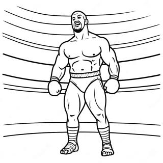 Aew Wrestler In Action Coloring Page 56413-45439