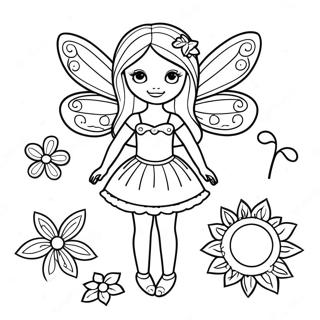 Fairy Paper Doll Coloring Page 56442-45463