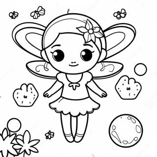 Whimsical Fairy Paper Doll Coloring Page 56443-45466