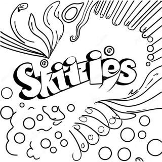 Skittles Logo Coloring Page 56452-45472