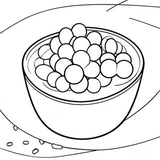 Colorful Skittles Candy Bowl Coloring Page 56453-45476