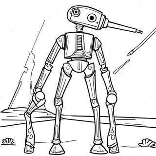 Star Wars Battle Droid Coloring Pages