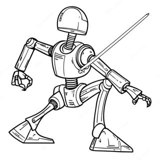 Battle Droid In Action Coloring Page 56463-45483