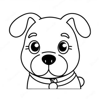 Dog Face Coloring Pages