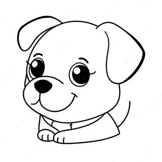 Cute Dog Face Coloring Page 56472-45494