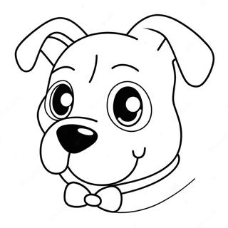 Cute Dog Face Coloring Page 56472-45495