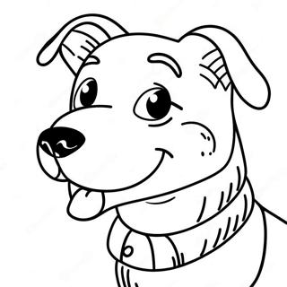 Dog Face Coloring Pages