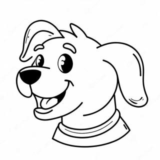 Happy Dog Face Coloring Page 56473-45488