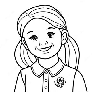 Brownie Girl Scout Coloring Pages