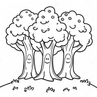 Happy Little Trees Coloring Page 56493-45505