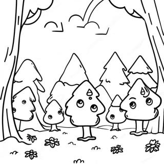 Happy Little Trees Coloring Page 56493-45506