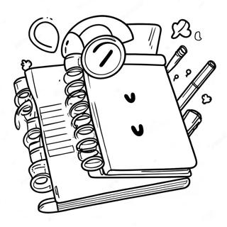 Planner Coloring Page For Kids 56502-45510