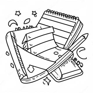 Planner Coloring Page For Kids 56502-45512