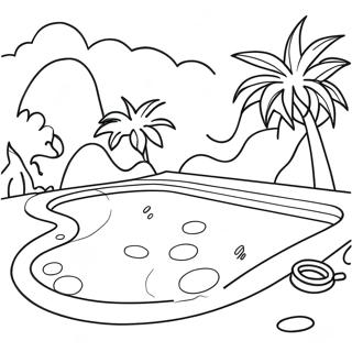 Pool Coloring Pages