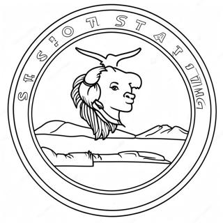 South Dakota State Flag Coloring Page 56532-45531