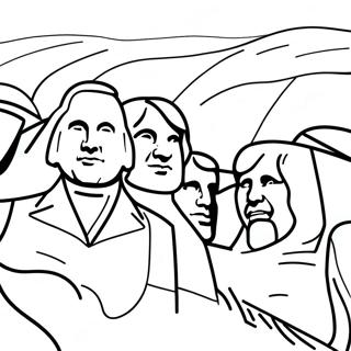 Beautiful Mount Rushmore Coloring Page 56533-45538