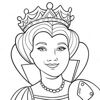 Queen Of Hearts Coloring Pages