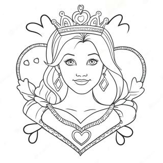 Queen Of Hearts Coloring Page 56542-45546