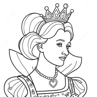 Queen Of Hearts Coloring Page 56542-45548