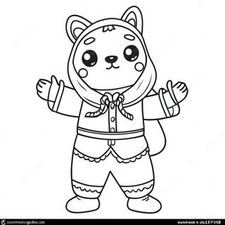 Ranboo In Colorful Outfit Coloring Page 56583-45578