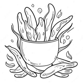 Spicy Hot Cheetos With Flames Coloring Page 56603-45591