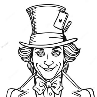 Mad Hatter Coloring Pages