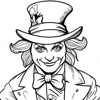 Mad Hatter Coloring Page 56612-45596