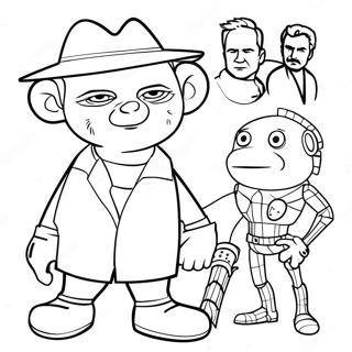 Movie Characters Coloring Page 56622-45607