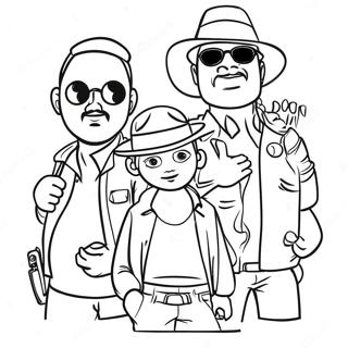 Adventurous Movie Characters Coloring Page 56623-45611