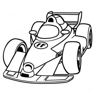 Fast Indy Car In Action Coloring Page 56633-45618