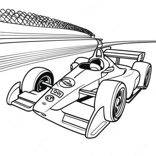 Fast Indy Car In Action Coloring Page 56633-45619