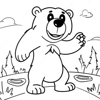 Scary Bear Coloring Pages