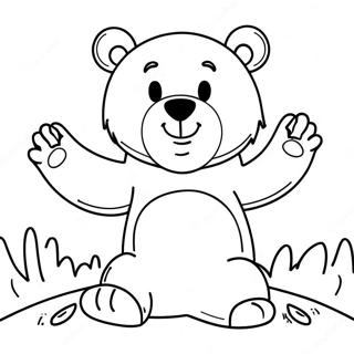 Scary Bear Coloring Page 56652-45626