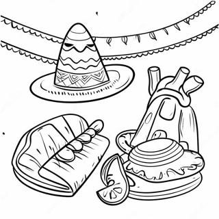 Cinco De Mayo Celebration Coloring Page 56662-45640