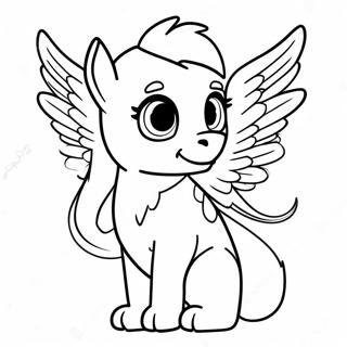 Skye With Colorful Wings Coloring Page 56673-45649