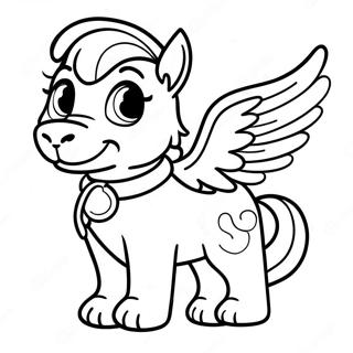 Skye With Colorful Wings Coloring Page 56673-45650