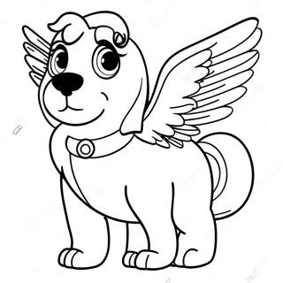 Skye With Colorful Wings Coloring Page 56673-45651