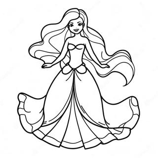 Ariel Dress Coloring Page 56692-45670