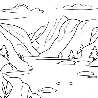 Norway Landscape Coloring Page 56702-45666