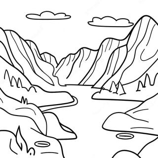 Norway Landscape Coloring Page 56702-45668