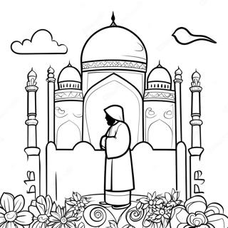 Eid Al Adha Celebration Coloring Page 56782-45734