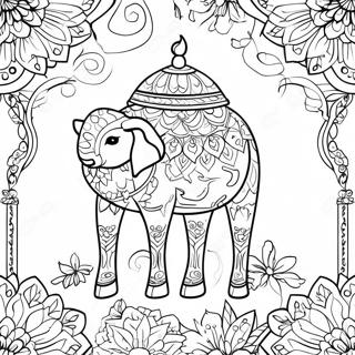 Colorful Eid Al Adha Decorations Coloring Page 56783-45737