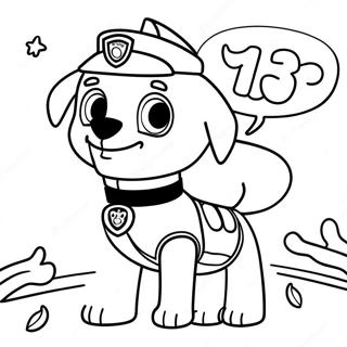 Paw Patrol Halloween Coloring Pages