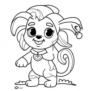 Skye In Spooky Costume Coloring Page 56803-45753