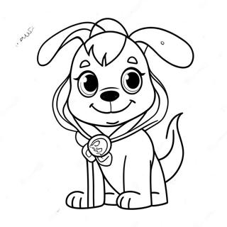 Skye In Spooky Costume Coloring Page 56803-45756