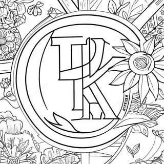 University Of Kentucky Logo Coloring Page 56812-45760