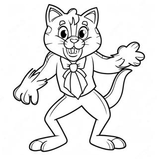 Kentucky Wildcats Mascot Coloring Page 56813-45769